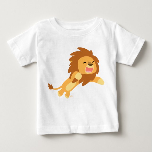 Camiseta del bebé del león del Personalizado alegr (Anverso)