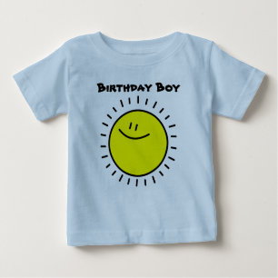 Camiseta del bebé del muchacho del cumpleaños