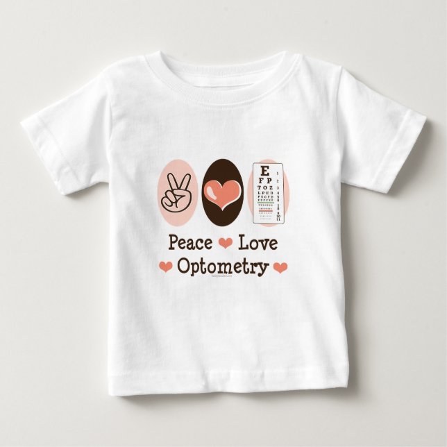 Camiseta del bebé del optometrista de la (Anverso)