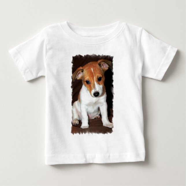 Camiseta del bebé del perro de perrito de Jack (Anverso)
