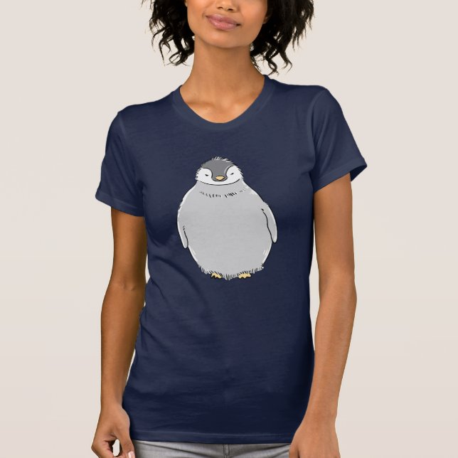 camiseta del bebé del pingüino (Anverso)