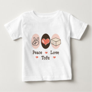 Camiseta del bebé del queso de soja del amor de l
