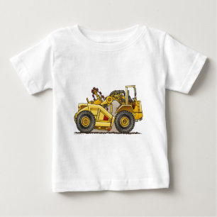 Camiseta del bebé del raspador de la excavadora