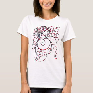 Camiseta del bebé del remolino