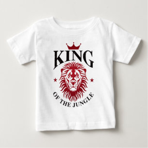 Camiseta Del Bebé Del Rey De La Selva