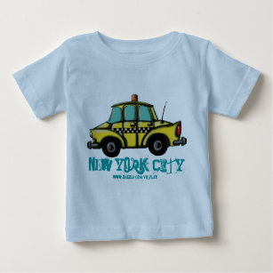 Camiseta del bebé del taxi del inspector de NYC