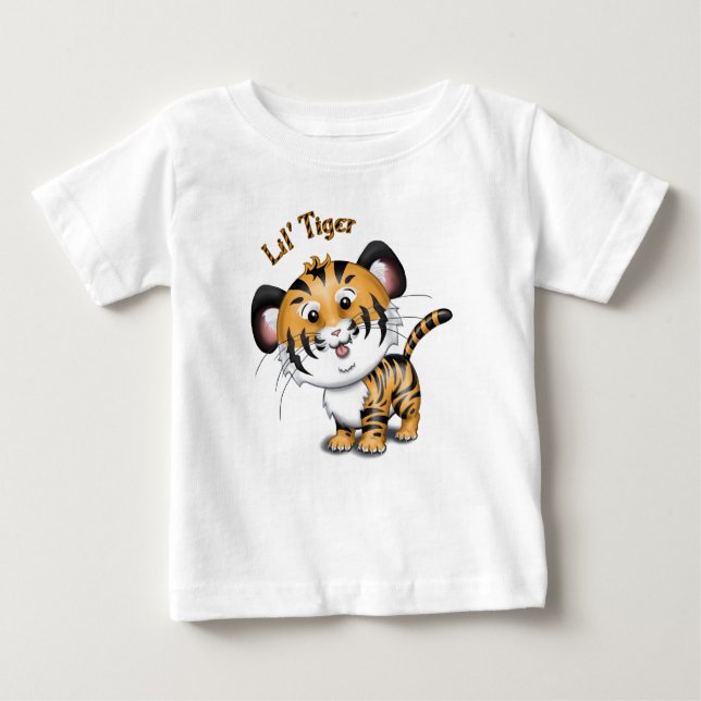 Camiseta del bebé del tigre de Lil (Anverso)