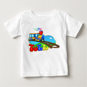 Camiseta del bebé del tren de TuTiTu