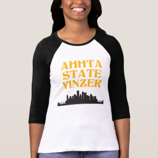 Camiseta del béisbol de las mujeres de Yinzer del