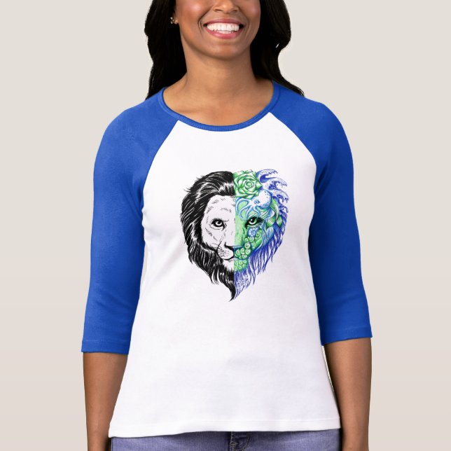 Camiseta del béisbol de las mujeres místicas (Anverso)