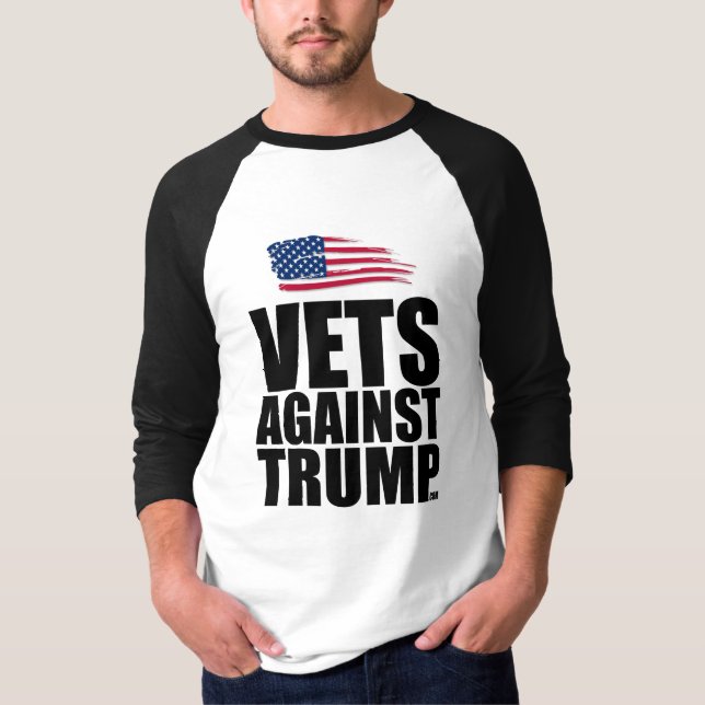 Camiseta del béisbol - veterinarios contra el (Anverso)