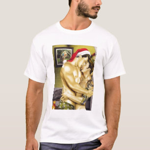 Camiseta del beso de Santa (frente y parte