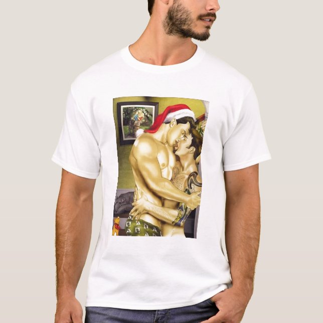 Camiseta del beso de Santa (frente y parte (Anverso)