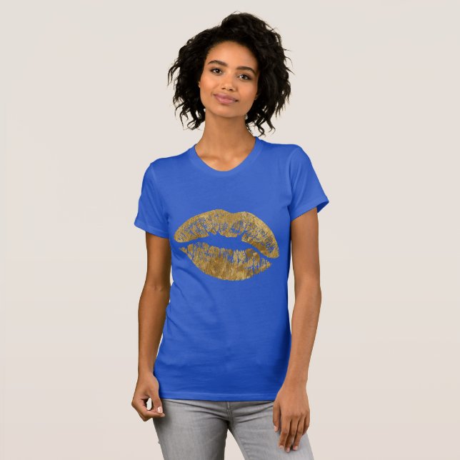 Camiseta del beso del efecto del Relieve (Anverso completo)