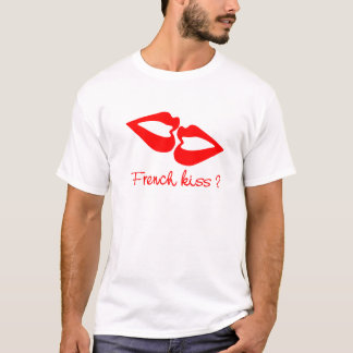 Camiseta del beso del francés