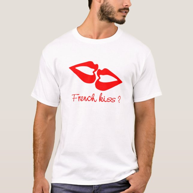 Camiseta del beso del francés (Anverso)