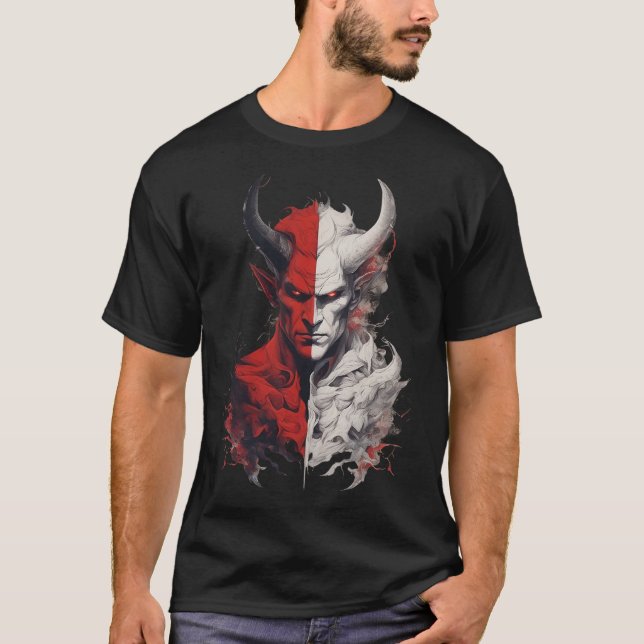 Camiseta del bien contra el mal (Anverso)