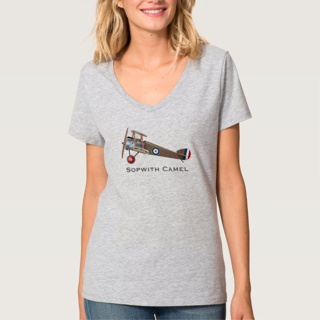 Camiseta del biplano del camello de Sopwith (Anverso)