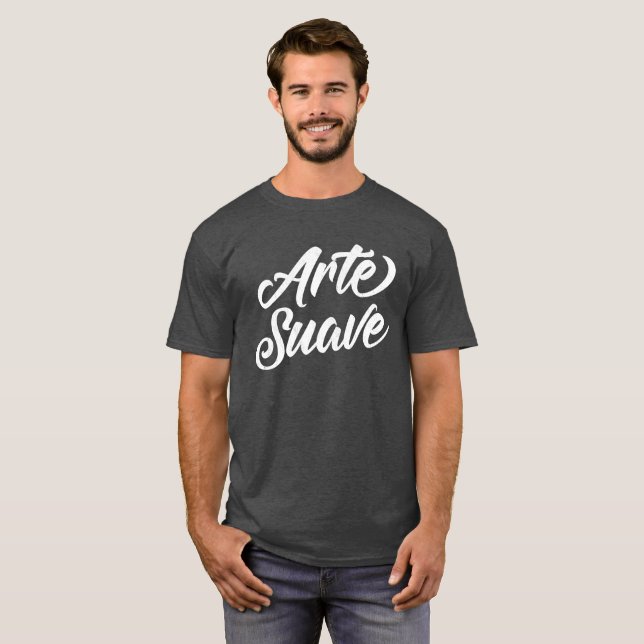 Camiseta del BJJ de los hombres suaves de Arte (Anverso completo)