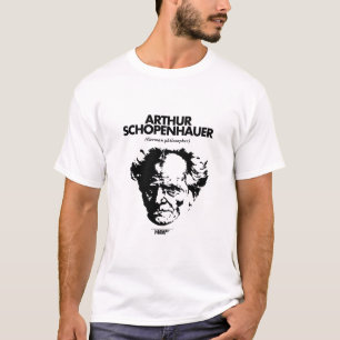 Camiseta del blanco de Arthur Schopenhauer