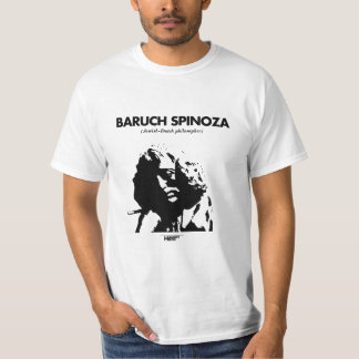 Camiseta del blanco de Baruch Spinoza