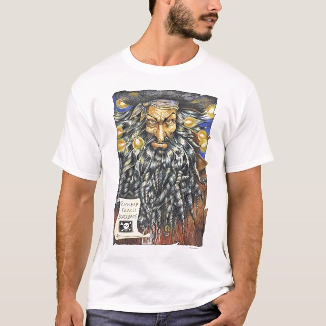 Camiseta del blanco de Blackbeard (Anverso)