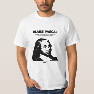 Camiseta del blanco de Blaise Pascal