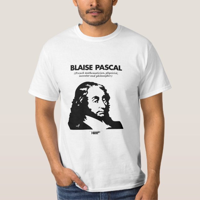 Camiseta del blanco de Blaise Pascal (Anverso)