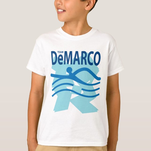 Camiseta del blanco de DeMarco del equipo (Anverso)