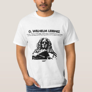 Camiseta del blanco de G. Whilelm Leibniz