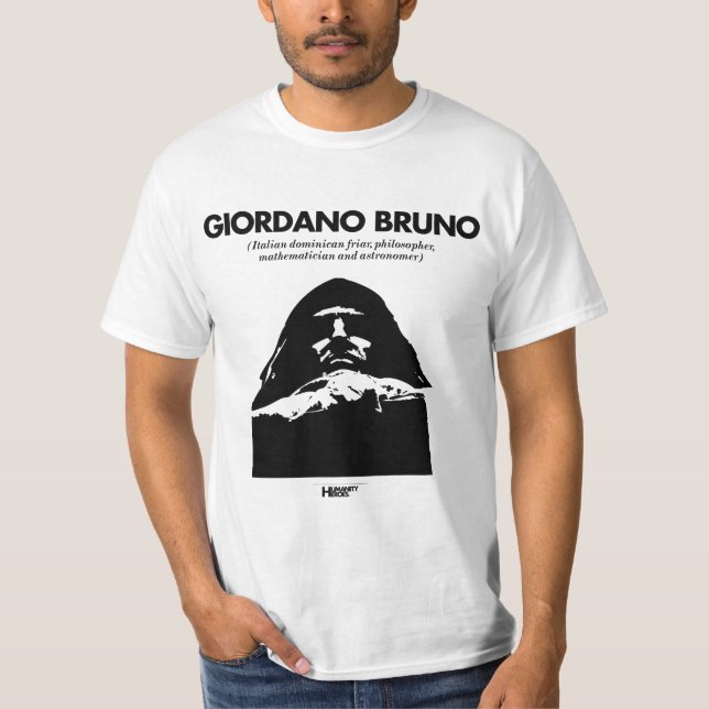 Camiseta del blanco de Giordano Bruno (Anverso)