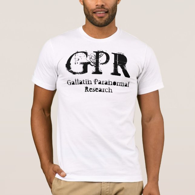 Camiseta del blanco de GPR Classyfont (Anverso)