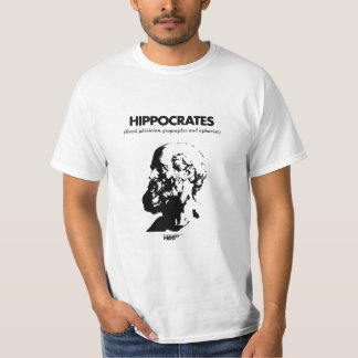 Camiseta del blanco de Hipócrates