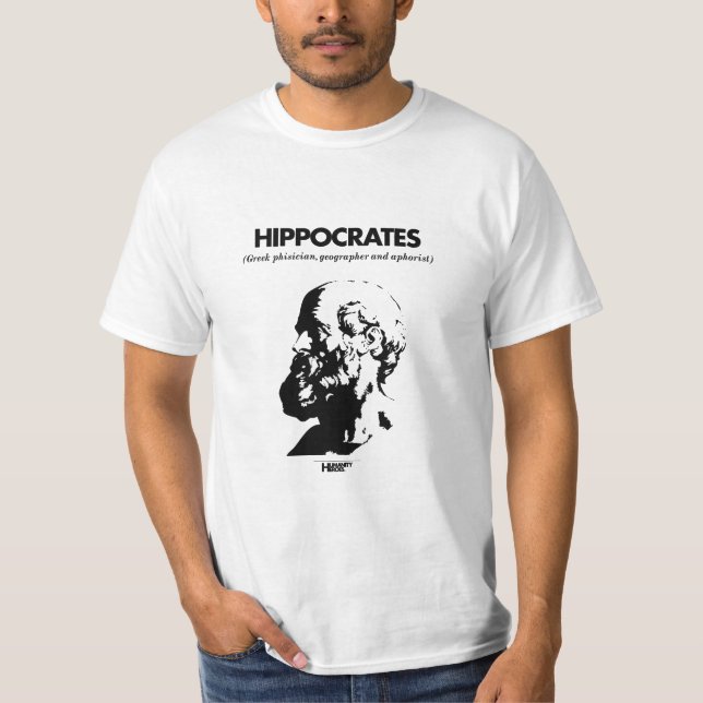 Camiseta del blanco de Hipócrates (Anverso)