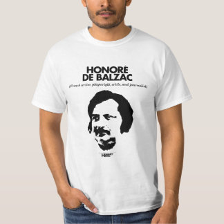 Camiseta del blanco de Honorè De Balzac
