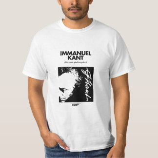 Camiseta del blanco de Immanuel Kant