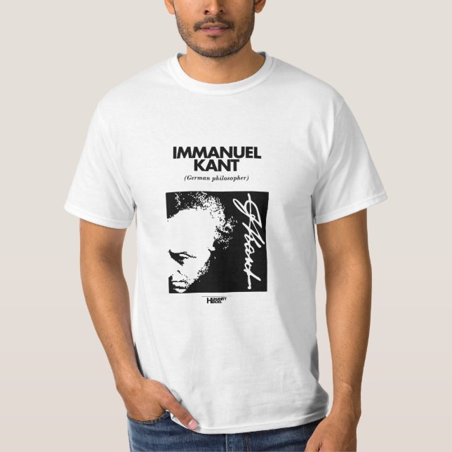 Camiseta del blanco de Immanuel Kant (Anverso)