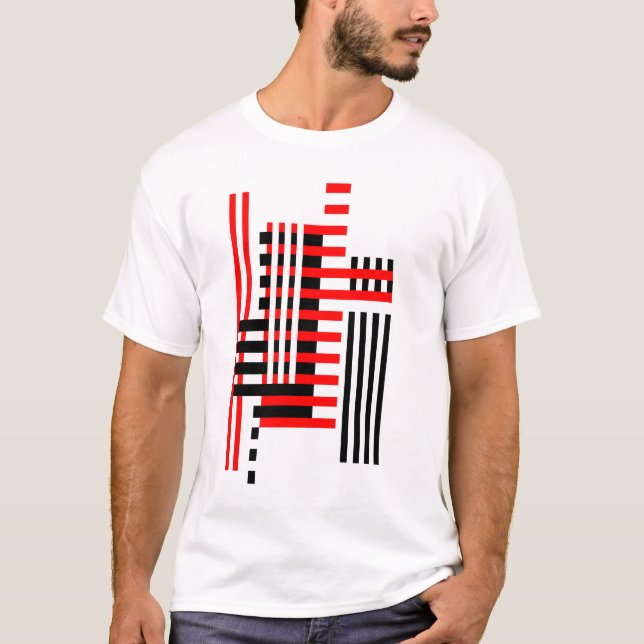 Camiseta del blanco de la colección del Bauhaus (Anverso)