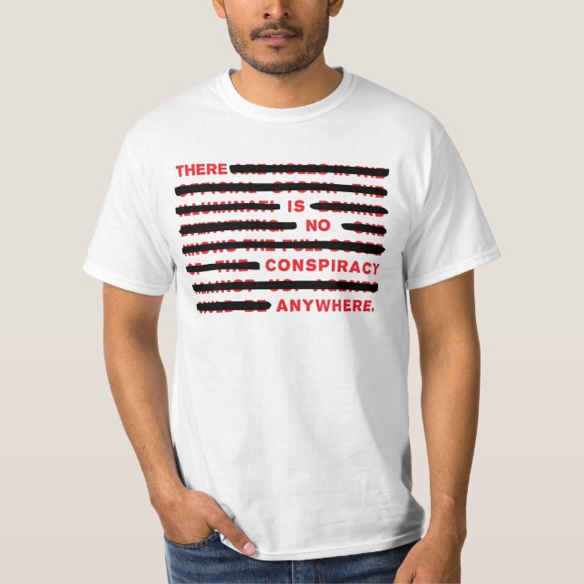 Camiseta del blanco de la conspiración (Anverso)