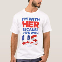 Camiseta del blanco/de la luz de Hillary 2016
