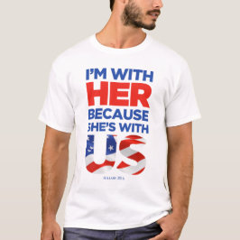 Camiseta del blanco/de la luz de Hillary 2016