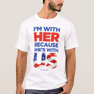 Camiseta del blanco/de la luz de Hillary 2016