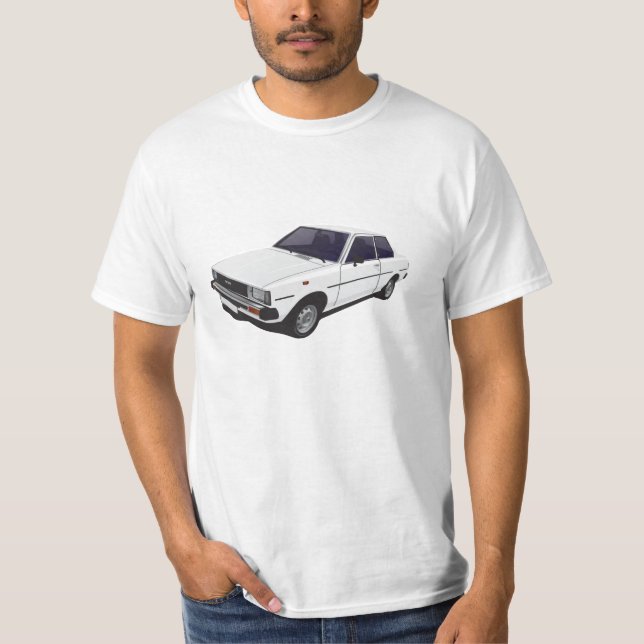 Camiseta del blanco de la puerta de Toyota Corolla (Anverso)