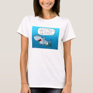 Camiseta del blanco de la reputación de Shaaark