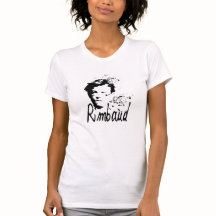 Camiseta del blanco de las mujeres de RIMBAUD