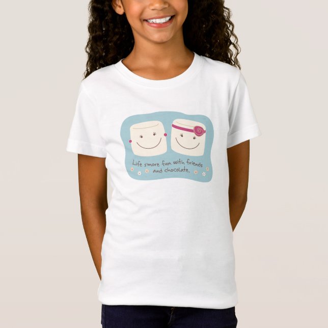 Camiseta del blanco de los amigos de la melcocha (Anverso)