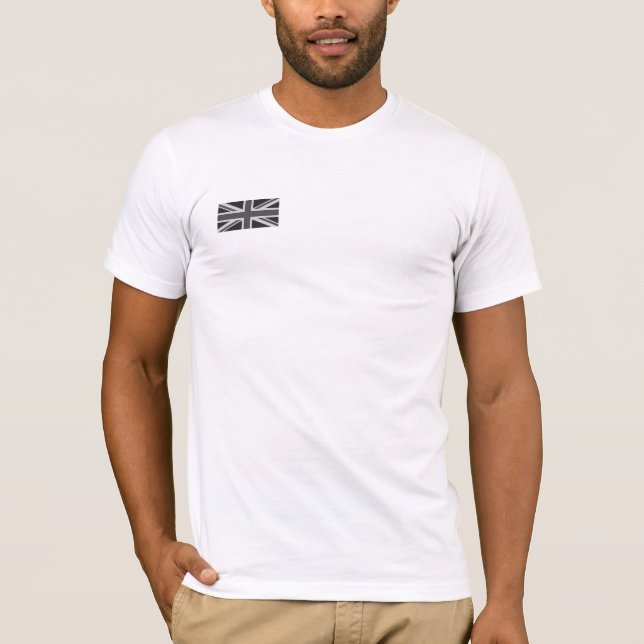 Camiseta del blanco de Union Jack (Anverso)