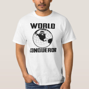 Camiseta del blanco del llano del conquistador del