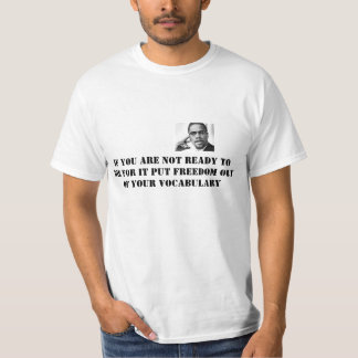 camiseta del blanco del malcom x
