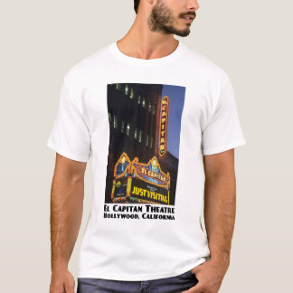 Camiseta del blanco del teatro del EL Capitan